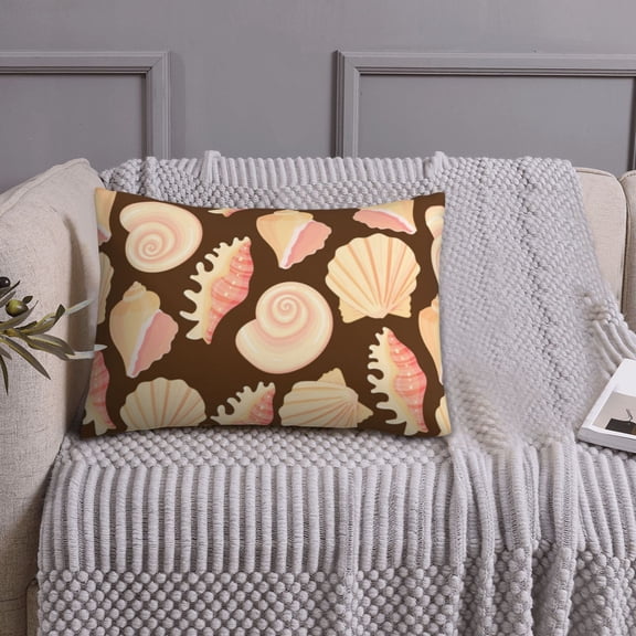 Queen Size Pillows Cases Standard Size 20x26 In - Conch Shells Print No.9052 Soft Comfort Envelope Closure Pillowcases Standard
