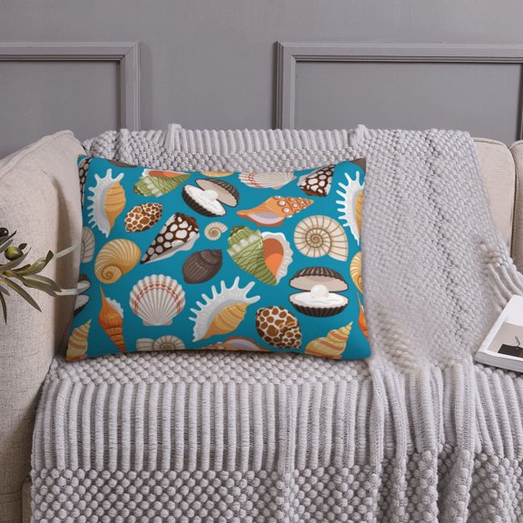 Queen Size Pillows Cases Standard Size 20x26 In - Conch and Shells Soft Comfort Envelope Closure Pillowcases Standard