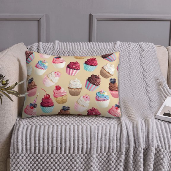 Queen Size Pillows Cases Standard Size 20x26 In - Cute Fruit Ice Cream Print Soft Comfort Envelope Closure Pillowcases Standard