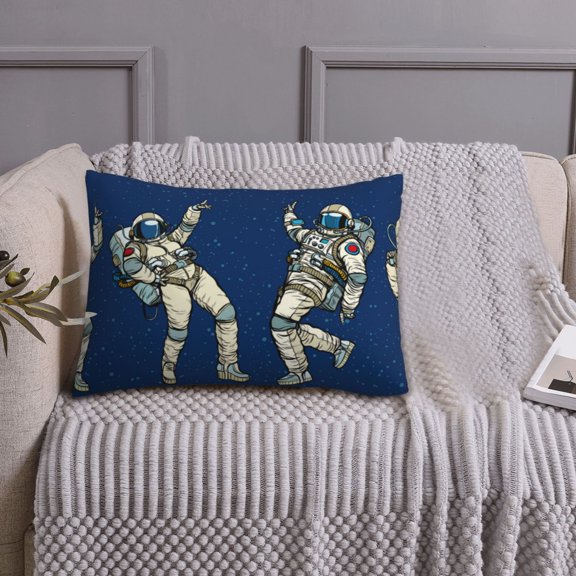 Queen Size Pillows Cases Standard Size 20x26 In - Disco party Astronaut Dancing Soft Comfort Envelope Closure Pillowcases Standard