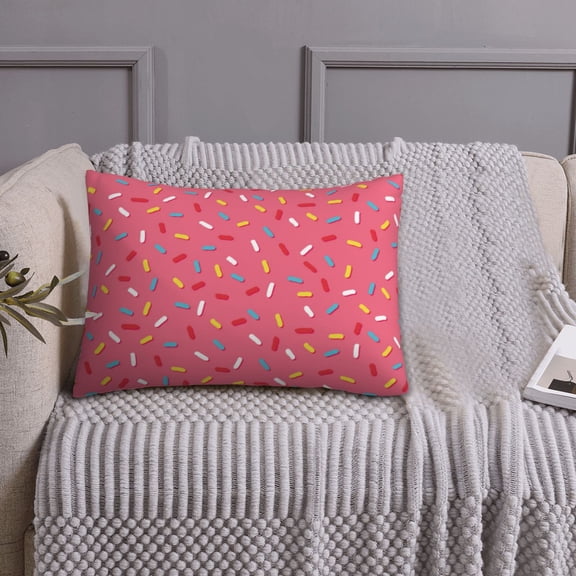 Queen Size Pillows Cases Standard Size 20x26 In - Donut crumbs Print Soft Comfort Envelope Closure Pillowcases Standard