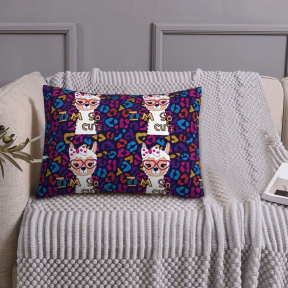 Queen Size Pillows Cases Standard Size 20x26 In - Llama Alpaca Soft Comfort Envelope Closure Pillowcases Standard