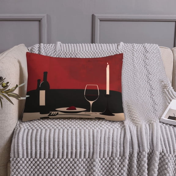 Queen Size Pillows Cases Standard Size 20x26 In - Minimalist Romantic Dinner Soft Comfort Envelope Closure Pillowcases Standard