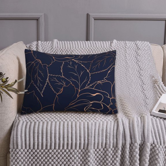 Queen Size Pillows Cases Standard Size 20x26 In - Navy Dark Blue Soft Comfort Envelope Closure Pillowcases Standard