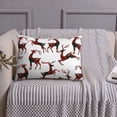 thumbnail image 1 of Queen Size Pillows Cases Standard Size 20x26 In - Plaid Pattern Simple Cute Deer Soft Comfort Envelope Closure Pillowcases Standard, 1 of 5