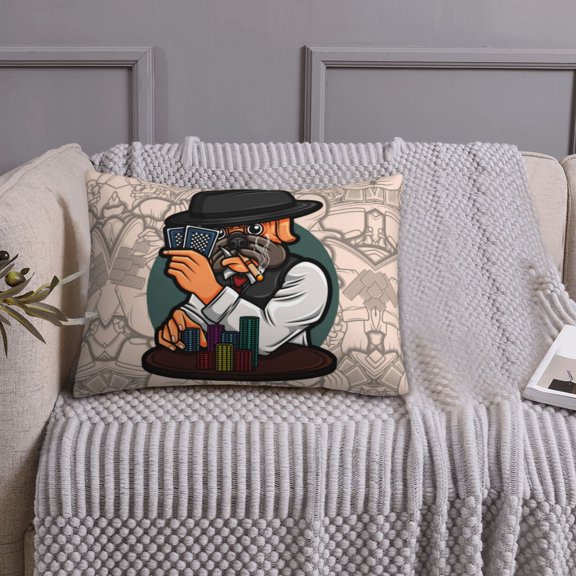 Queen Size Pillows Cases Standard Size 20x26 In - Pug Dog Soft Comfort Envelope Closure Pillowcases Standard