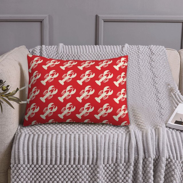 Queen Size Pillows Cases Standard Size 20x26 In Retro Lobsters Soft
