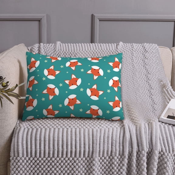 Queen Size Pillows Cases Standard Size 20x26 In - Star Fox Print Green Soft Comfort Envelope Closure Pillowcases Standard