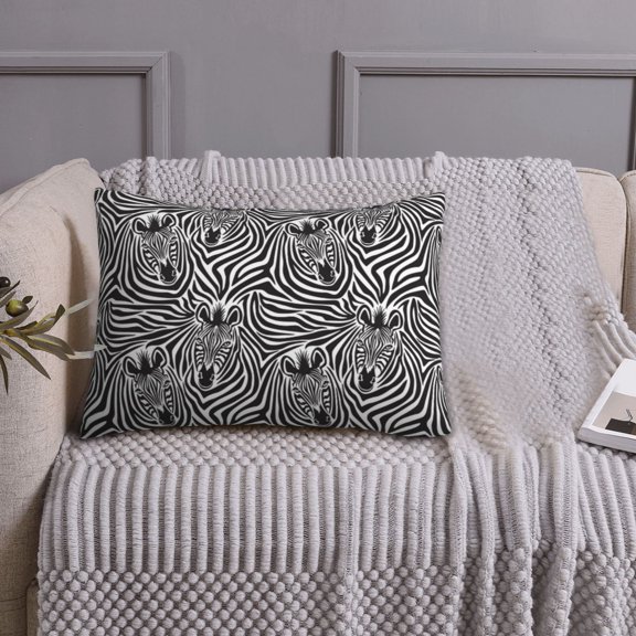 Queen Size Pillows Cases Standard Size 20x26 In - Zebra Couple cute print Soft Comfort Envelope Closure Pillowcases Standard