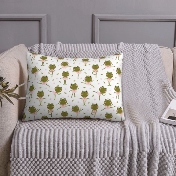 Queen Size Pillows Cases Standard Size 20x26 In - frog dancing ballet funny Soft Comfort Envelope Closure Pillowcases Standard