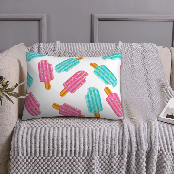 Queen Size Pillows Cases Standard Size 20x26 In - ice Popsicle print Soft Comfort Envelope Closure Pillowcases Standard