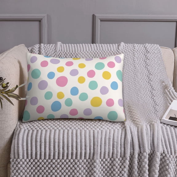 Queen Size Pillows Cases Standard Size 20x26 In - retro dots spots blots circle Soft Comfort Envelope Closure Pillowcases Standard