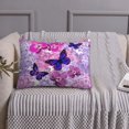 Queen Size Pillows Cases Standard Size Purple Vintage Butterfly 20x26