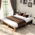 thumbnail image 1 of Queen Size Platform Bed Frame / Durable Design, No Headboard Needed, 1 of 2