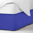 thumbnail image 1 of Queen Size Pleated Bed Skirt (60" x 80") with 18" Ideal Drop, Wrinkle Free & Soft 100% Microfiber Polyester, Stylish Pleated Bed Valances - Royal Blue Solid., 1 of 5