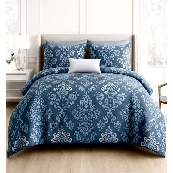 Queen Size Printed Double Bedsheet With Two Pillow Covers For Home | 90 X 100 Inches, Blue - Beautiful Bedsheet Set | Perfect For Gifting Wedding, Anniversary