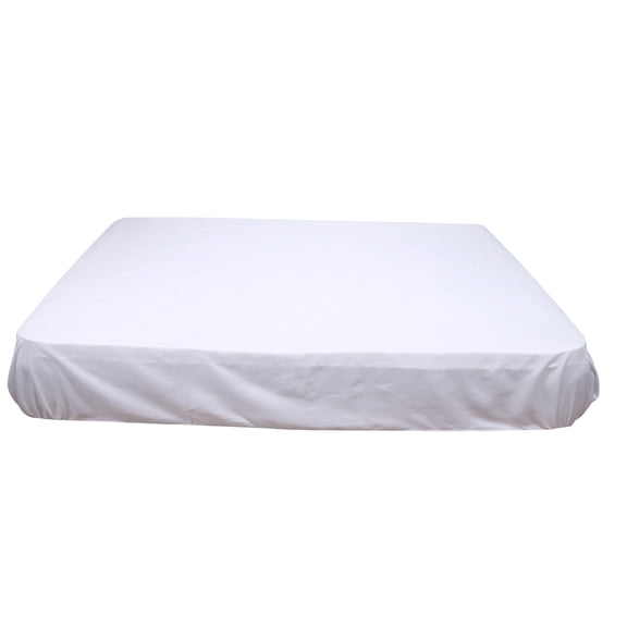 Queen Size Pure White Soft Comfortable Mattress Protector Cover Household Bedroom Use