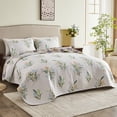 thumbnail image 1 of Queen Size Quilt Set, 3-Piece Soft Warm Lightweight For All Season Quilt Bedspread Machine Washable Bedding Set with 2-Piece Pillow Shams, 90x90 inch, 1 of 7