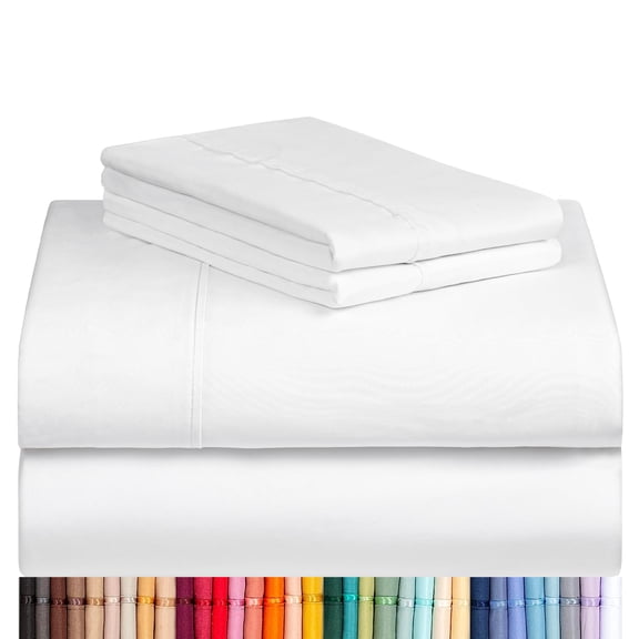Queen Size Sheet Set, Cooling & Soft Deep Pocket Bed Sheets