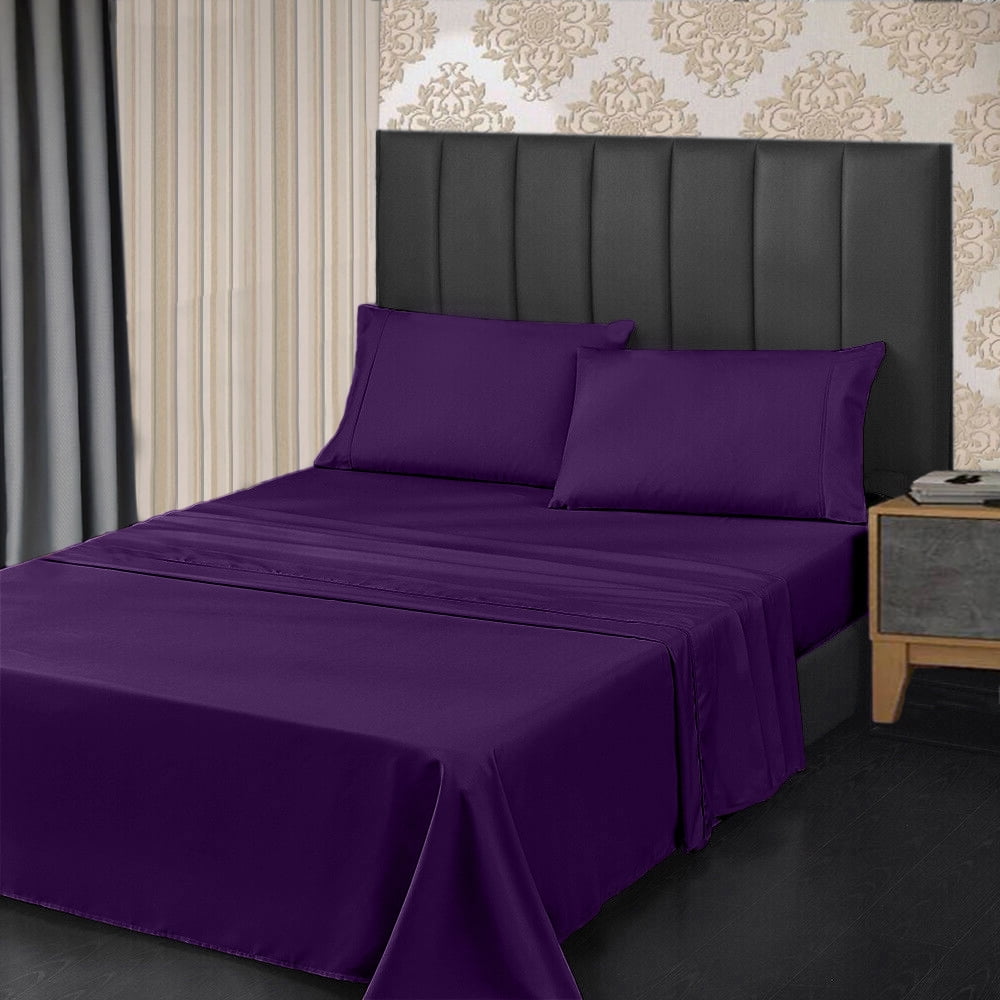 Queen Size Sheet Set, Luxury Bamboo Derived Rayon Bed Sheets, Cozy