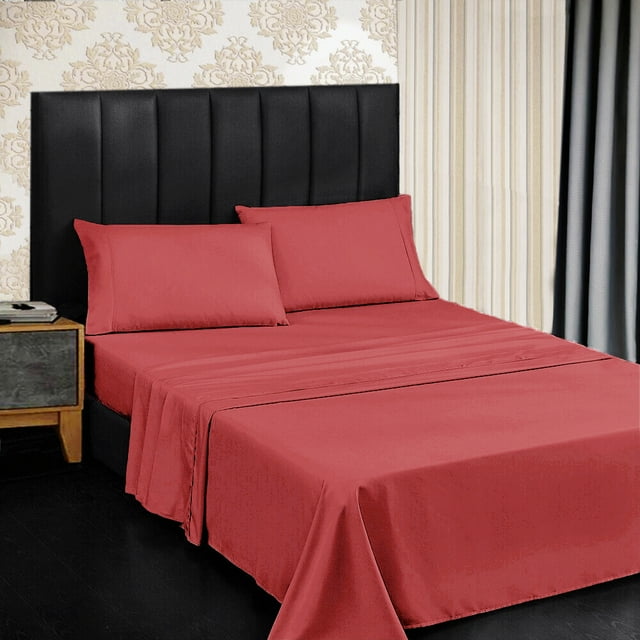 Queen Size Sheet Set, Luxury Bed Sheets, Extra Soft, Deep Pockets, Easy