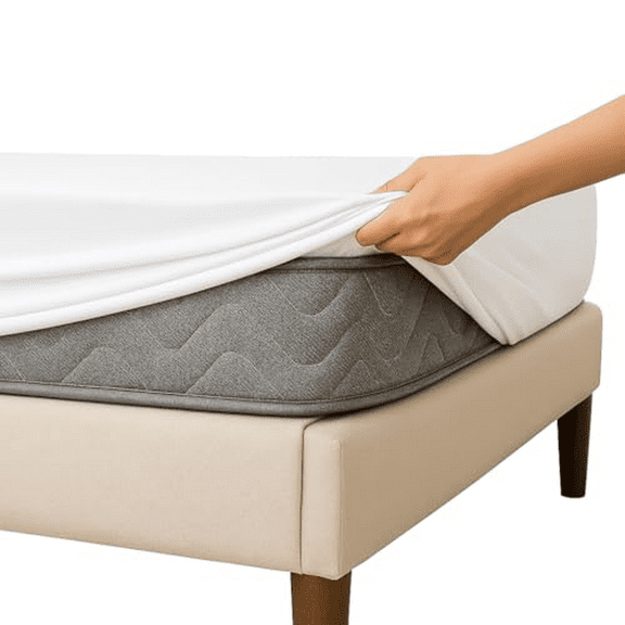 Queen Size Soft Comfort Fitted Mattress Cover - 18 Inch Deep Pocket, Water and Dust Resistant, Quiet Polyester for Clean, Dry Sleep 60" x 80" x 18" by Dependable Industries