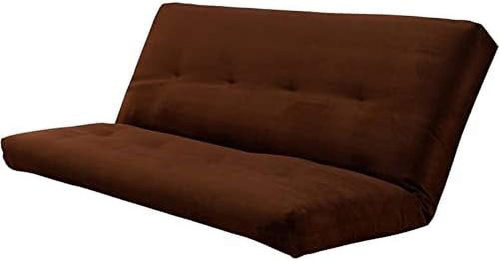 Queen Size Spring Futon Mattress Replacement, Suede Fabric Sleeper Sofa