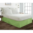 thumbnail image 1 of Queen Size Tailored Drop Pleated Solid Bed Skirt with Adjustable Elastic Belt Microfiber Fabric Fade & Wrinkle Resistant Bed Frame Cover Easy to Fit & Care (9 Inch Drop, Sage), 1 of 4