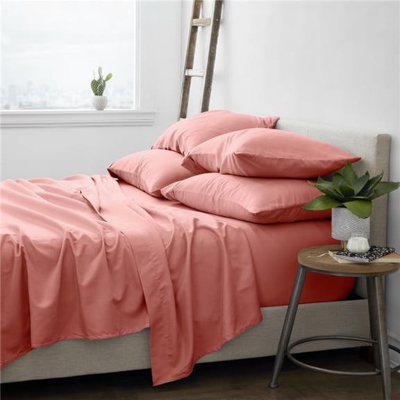 Queen Size Ultra Soft Bed Sheet Sets, Clay - 6 Piece - Case of 8
