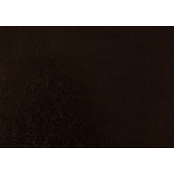 Queen Size Upholstered Bed In Dark Brown Leather Look Material Bedroom With Leather-like Upholstery And Comfortable