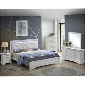 Queen Size Upholstered Platform Bed Frame with Headboard, Champagne Silver Fabric Bed, Wood Slat Support, No Box Spring Needed, Easy Assembly