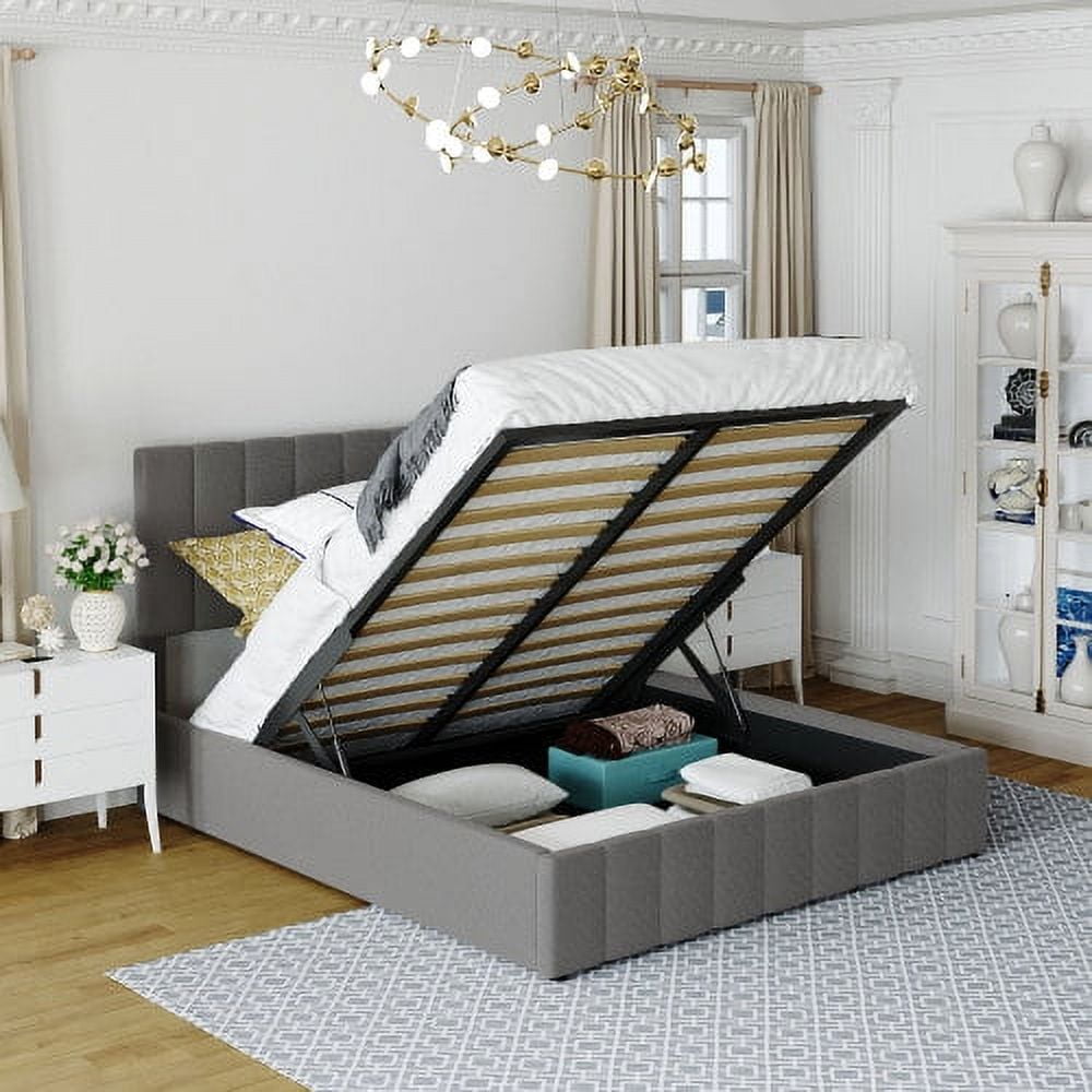 Queen size bed frame with storage underneath deals