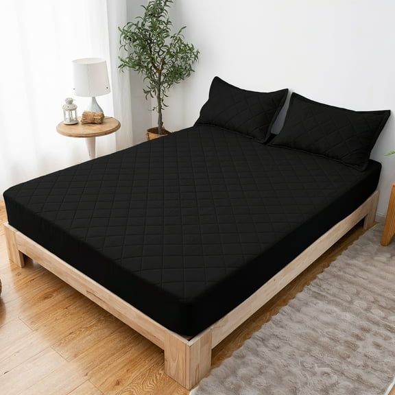 Queen Size Waterproof Mattress Protector - Soft Breathable Queen Bed Waterproof Mattress Cover, Noiseless, Washable Cooling Mattress Pad - Fitted with Stretchable 18 inches Deep Pocket