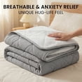 thumbnail image 1 of Queen Size Weighted Blanket with Soft Plush Fleece, Fluffy Thick Warm Sherpa, 60 x 80 inches, 18lbs, 1 of 4