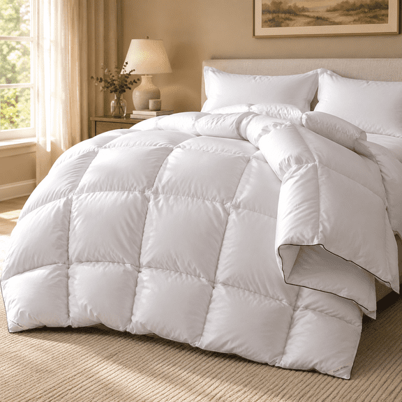 Queen Size White Goose Down Fiber All Season Hotel Luxury Duvet Insert