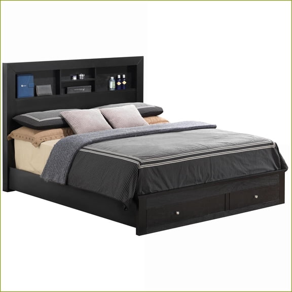 Queen Size Wooden Velvet Upholstered Panel Bed Frame - No Box Spring Needed, Warm Silver Champagne for Master Bedroom