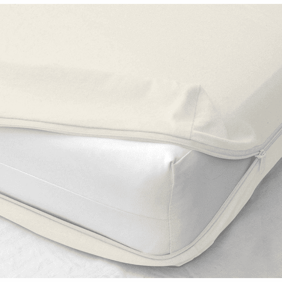 Queen Size Zipper Fitted Sheet 1 Piece - 16" Deep Pocket - 100% Microfiber - Soft and Comfortable - 3 Side Zipper – Ivory