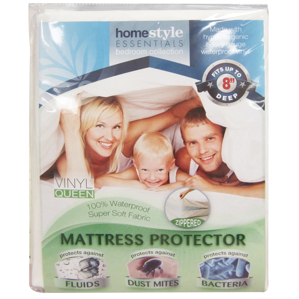 Zippered Vinyl Mattress Protector - Heavy Duty - 9, 12, & 16 Depths