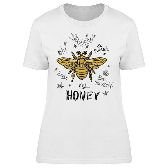 Queen, So Sweet. Bumblebee T-Shirt Women -Image by Shutterstock, Female XX-Large