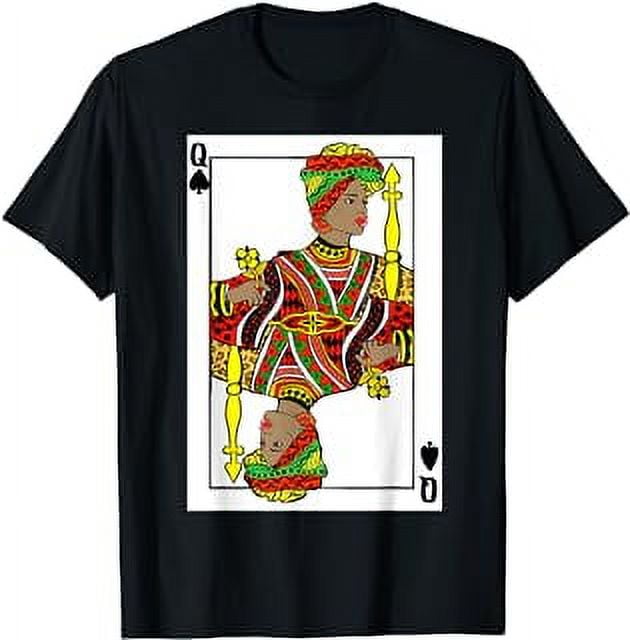 Queen Spades African American Card Black History Month Gifts TShirt