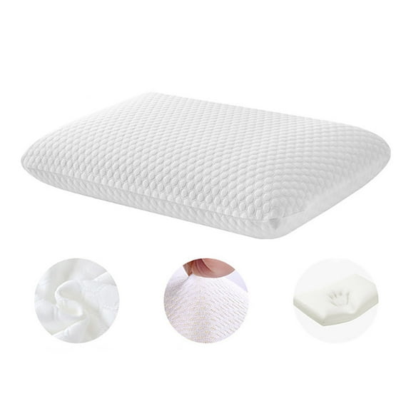 Queen/Standard Size Memory Foam (Adjustable Fill) Bed Pillows Set of 1 - Cooling Shredded Foam Pillow for Back, Stomach or Side Sleepers
