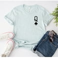 thumbnail image 1 of Queen T-shirt Honeymoon Shirt Birthday Tee Wedding Party Gift Of Hearts Top Mom Poker Women's Shirts Women, 1 of 3