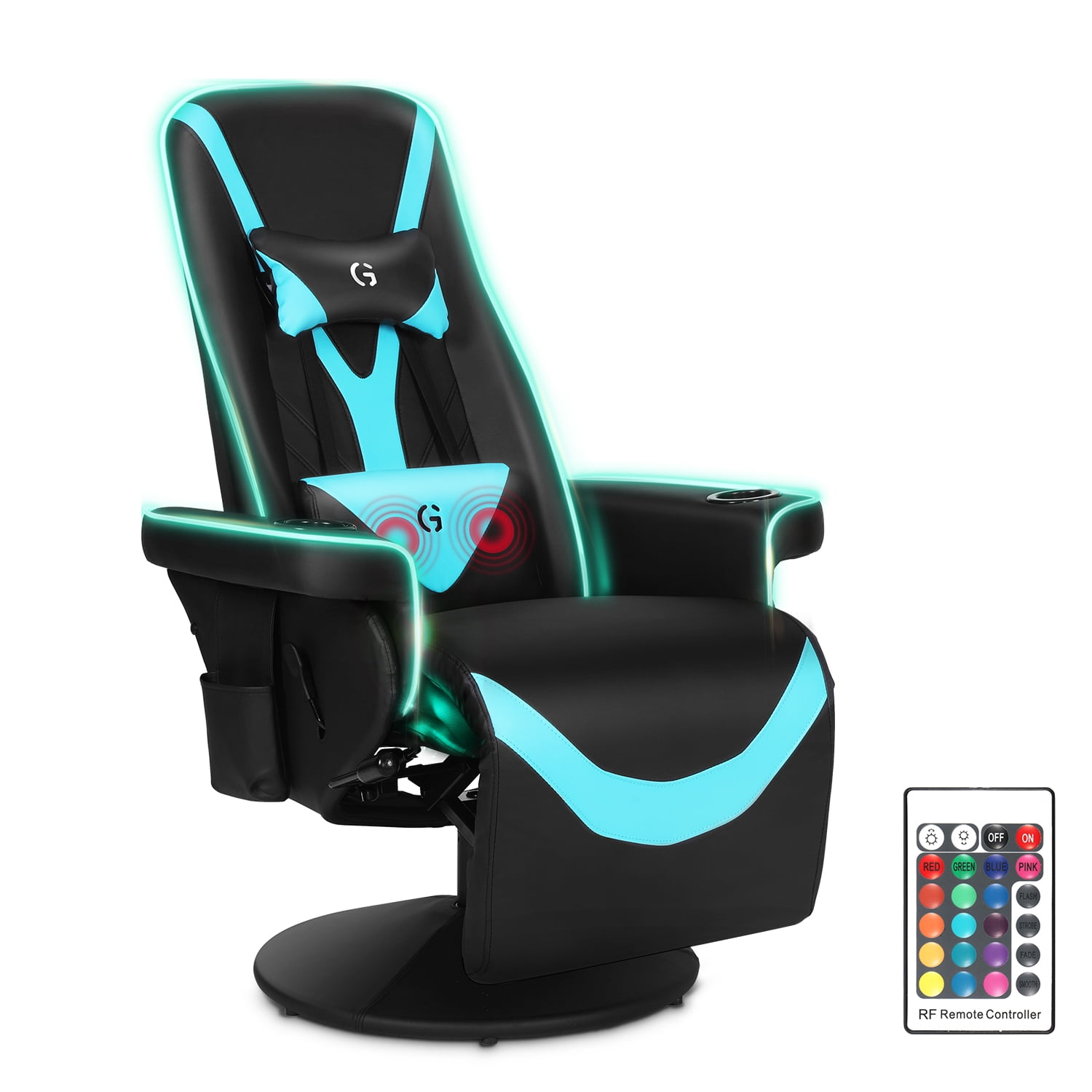Luxury RGB Light Silla Gamer Reclining Gaming Chair with Footrest - China Gaming  Chair, Swivel Chair