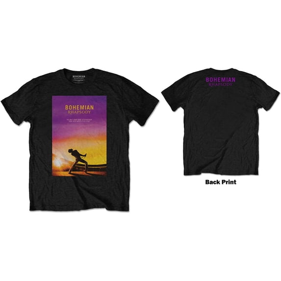 Queen Unisex T-Shirt Bohemian Rhapsody (Back Print) (XXX-Large)