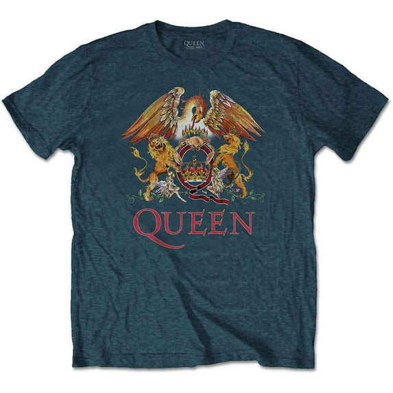 Queen Unisex T-Shirt: Classic Crest (Large)