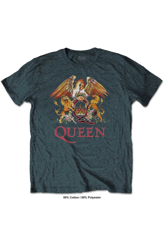 Queen Unisex T-Shirt Classic Crest (XX-Large)