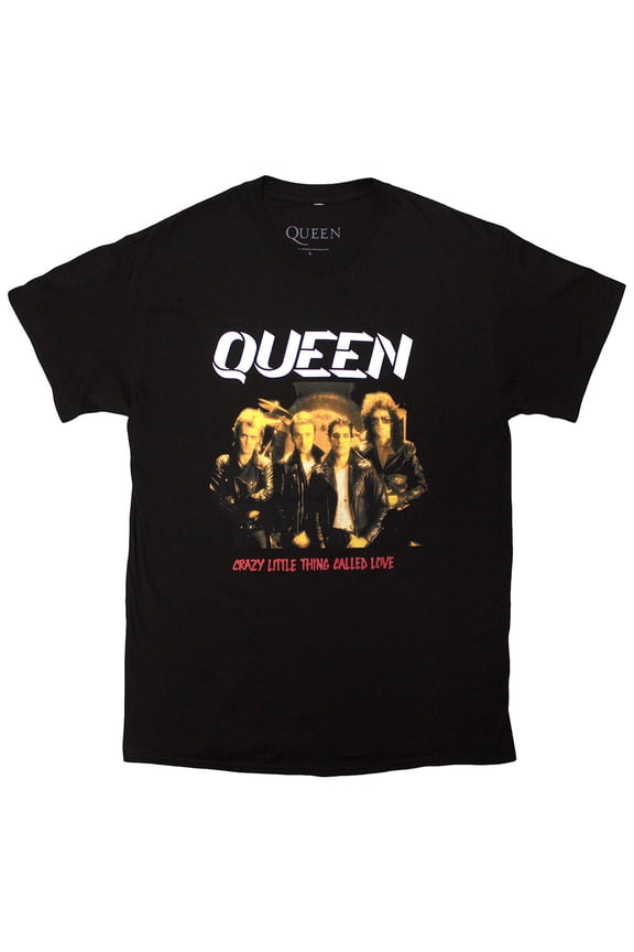 Queen Unisex T-Shirt Crazy Little Thing (Black) (Large)