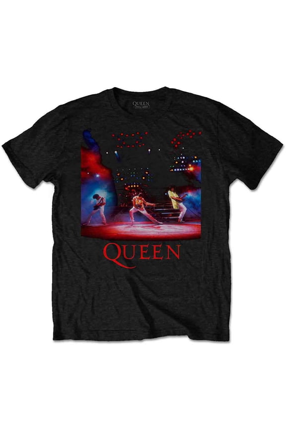 Queen Unisex T-Shirt Live Shot Spotlight (Large)