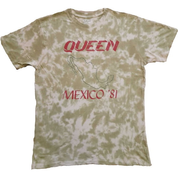 Queen Unisex T-Shirt Mexico '81 (Wash Collection) (Large)