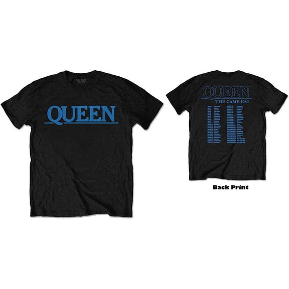 Queen Unisex T-Shirt The Game Tour (Back Print) (Large)
